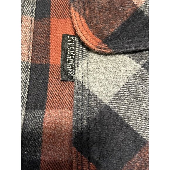 Vintage Five Brother Woven Shirt Shacket Mens Size Medium R Heavyweight Hiking - Picture 4 of 15